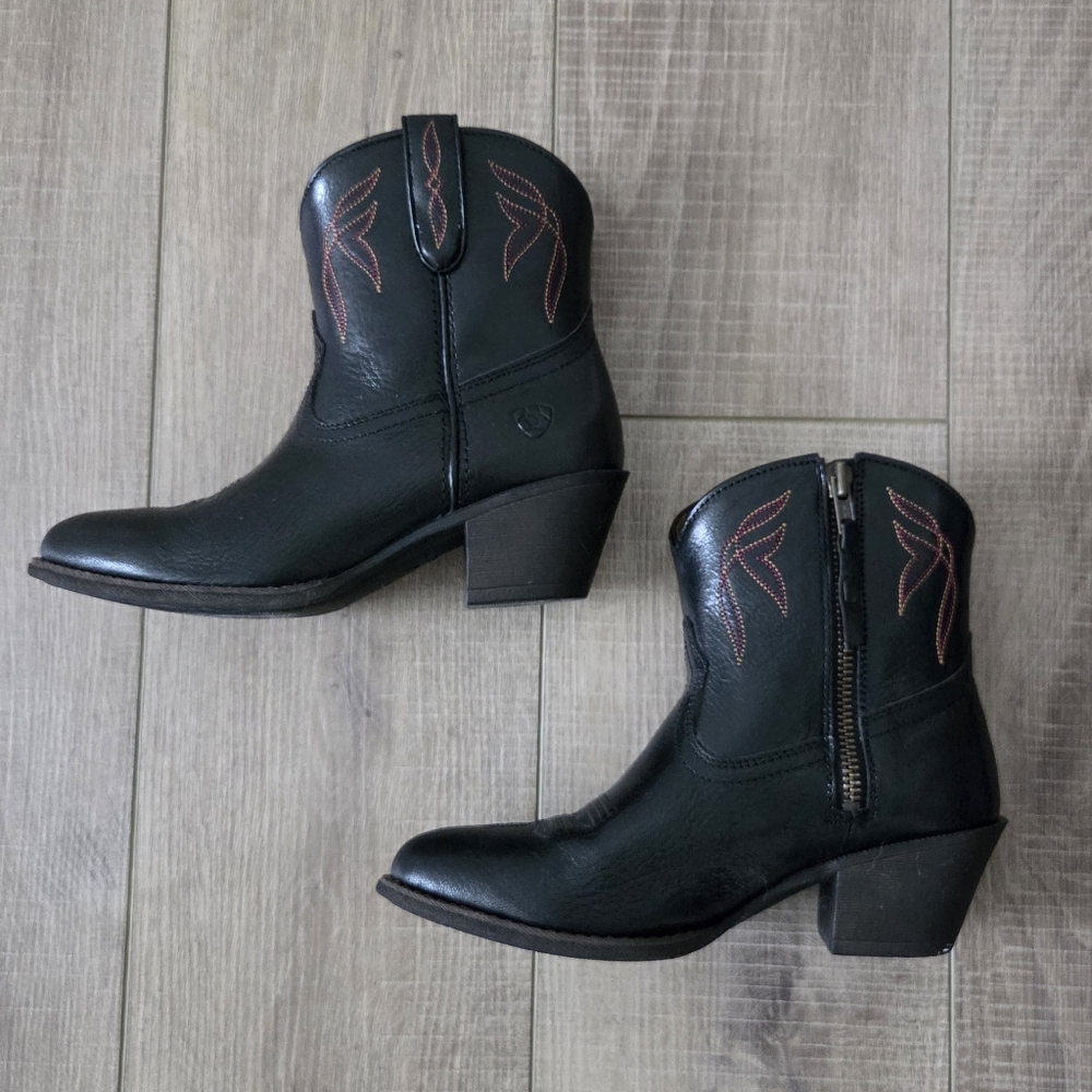Ariat Black Western Ankle Booties - Picture 3 of 7